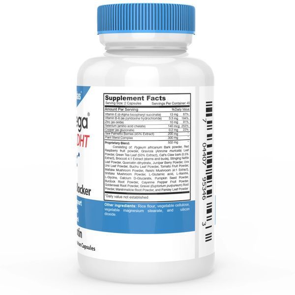 DrFormulas HairOmega Original DHT Blocker &mdash; DHT-блокатор для волос без биотина, 90 капсул 101 фото