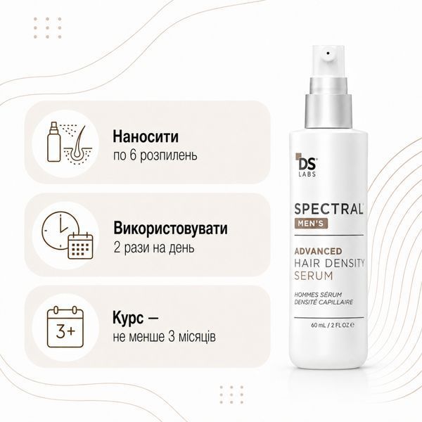 Сироватка для густоти волосся з Nanoxidil&reg; 5% - DS Laboratories Spectral Men&rsquo;s DNC-N, 60 мл 74 фото