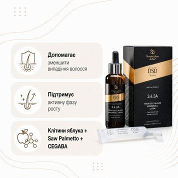 Лосьйон від випадіння волосся з клітинами яблука та Saw Palmetto волосся &mdash; DSD de Luxe 3.4.3A, 60 мл 7 фото