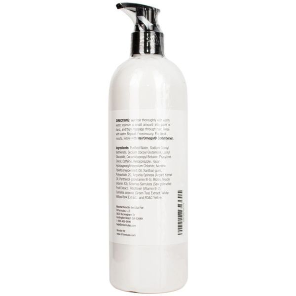 DrFormulas HairOmega DHT Blocker Shampoo &mdash; бессульфатный шампунь с кофеином, кетоконазолом и биотином, 474 мл 11 фото